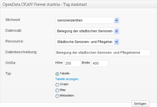 **Shortcode Assistant**: Select datasets from a list and build your own shortcodes. No docs required!