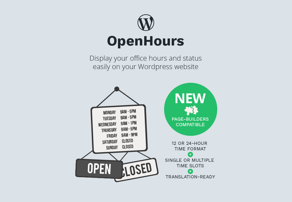 OpenHours main features