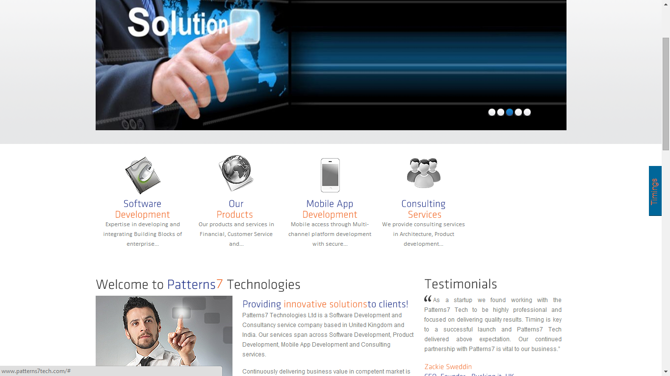One-Click simple and easy access to the Timings information.