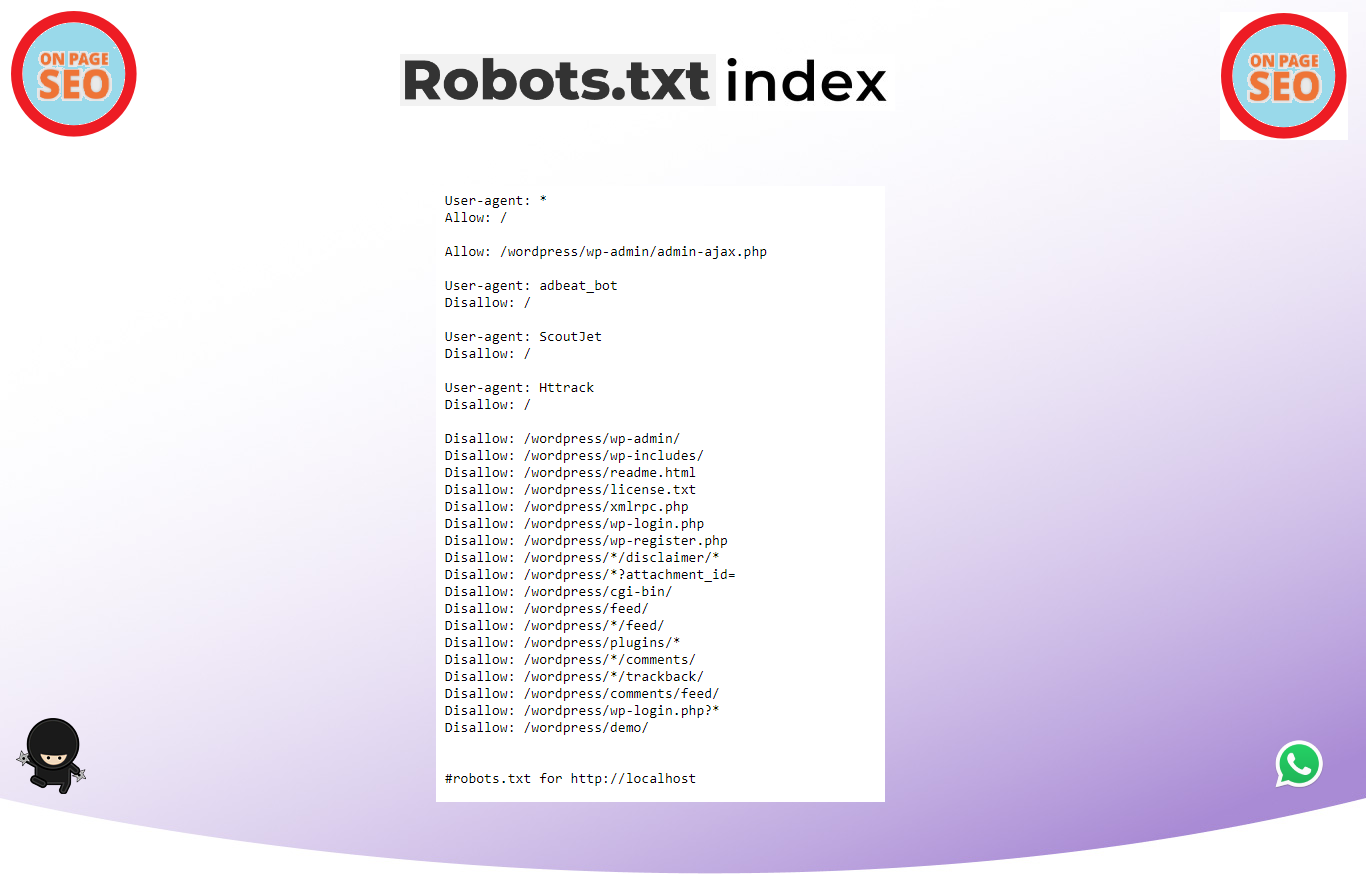 Overview of Robots.txt and Sitemap.xml problems and possible improvements.