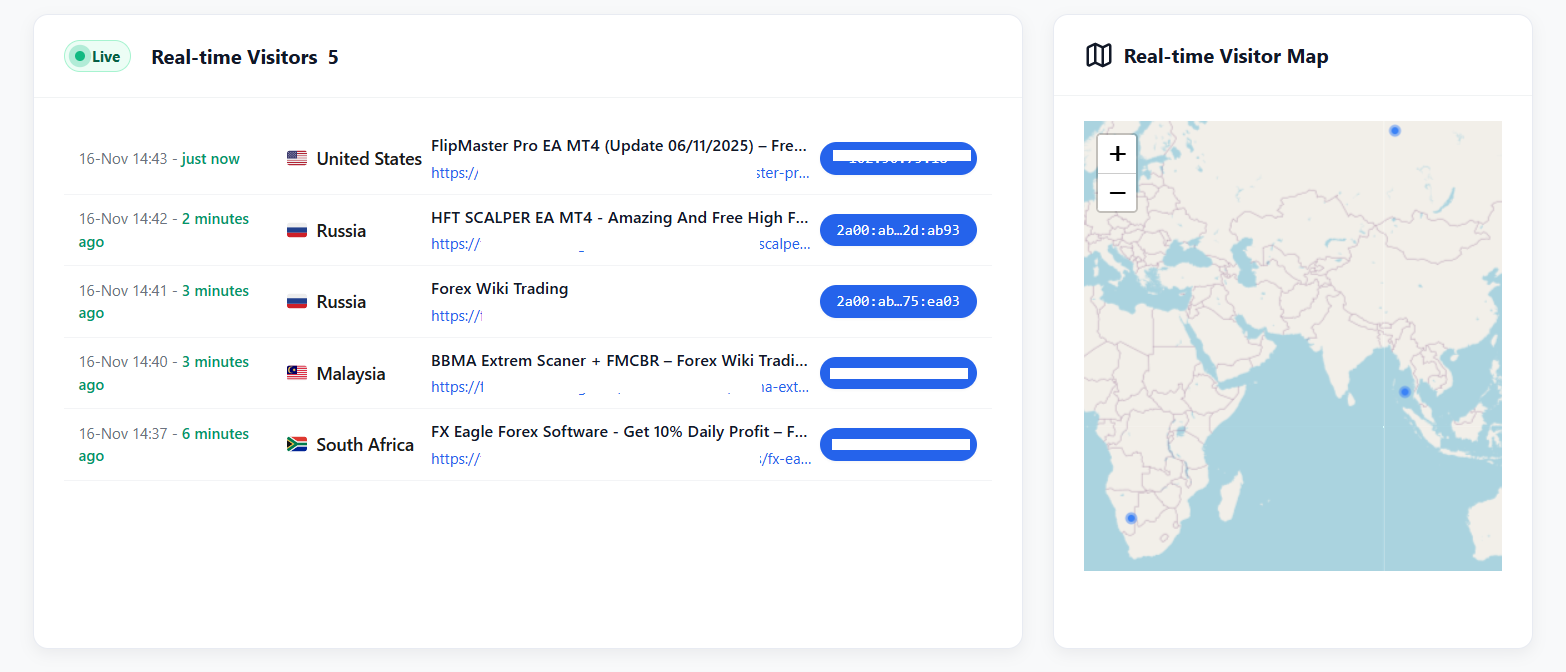 Settings panel with privacy and data retention options