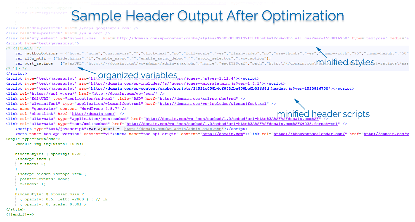 Optimized Header