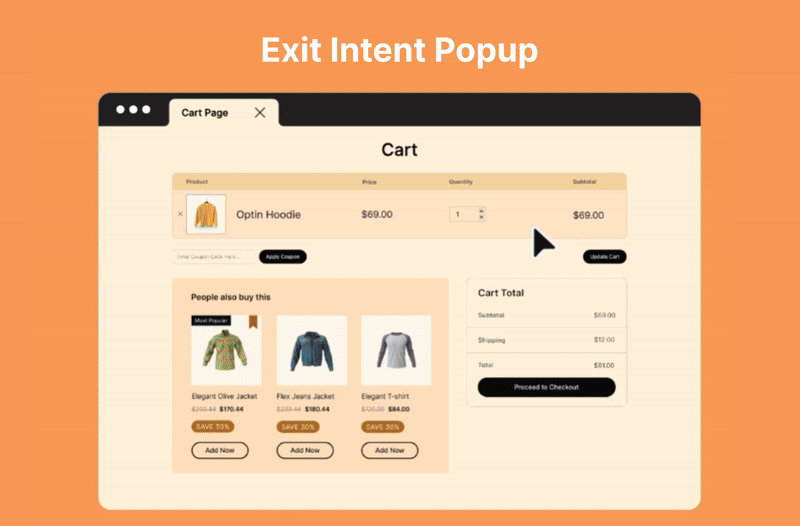 Exit Intent Popup