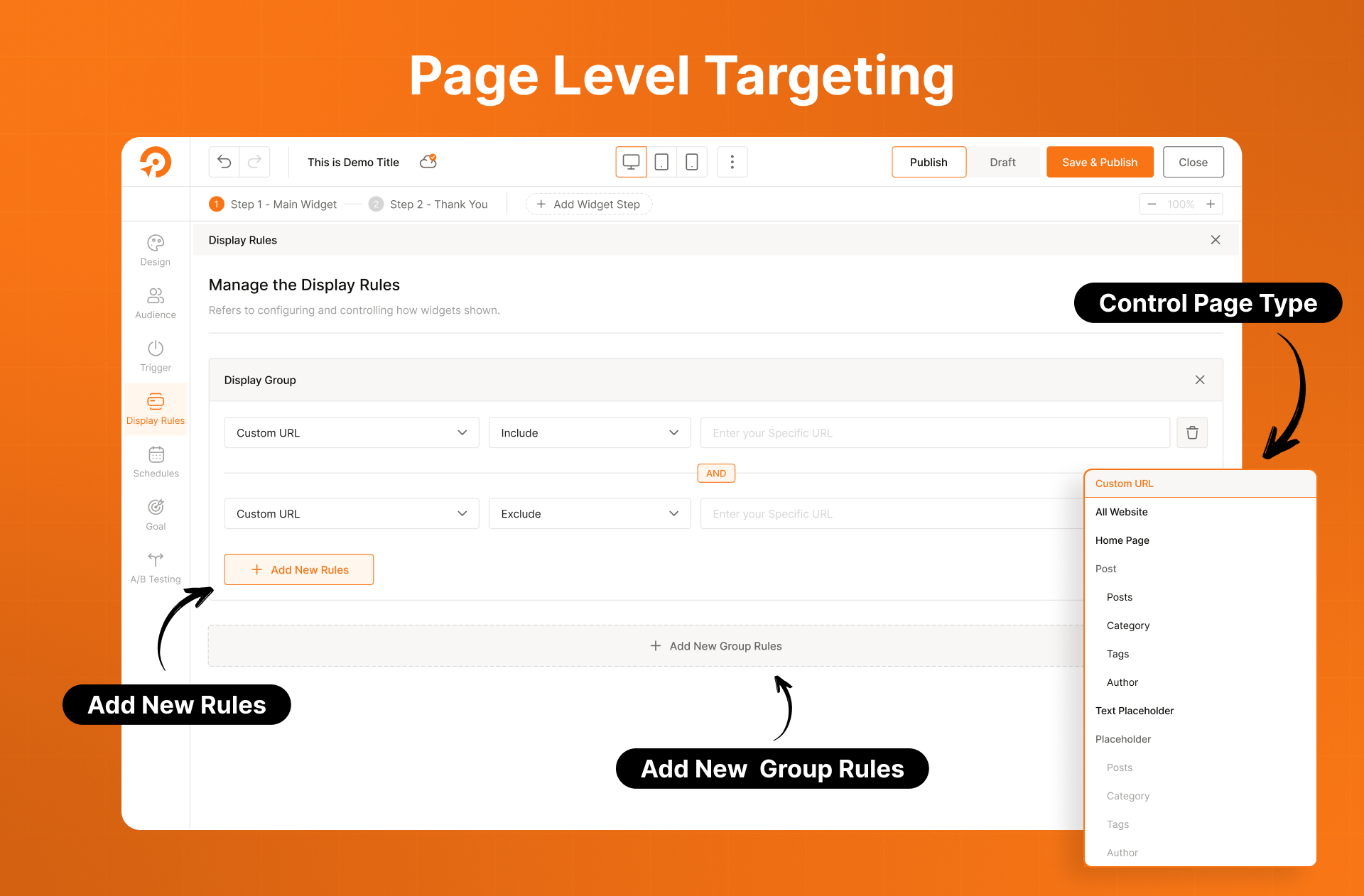Page Level Targeting
