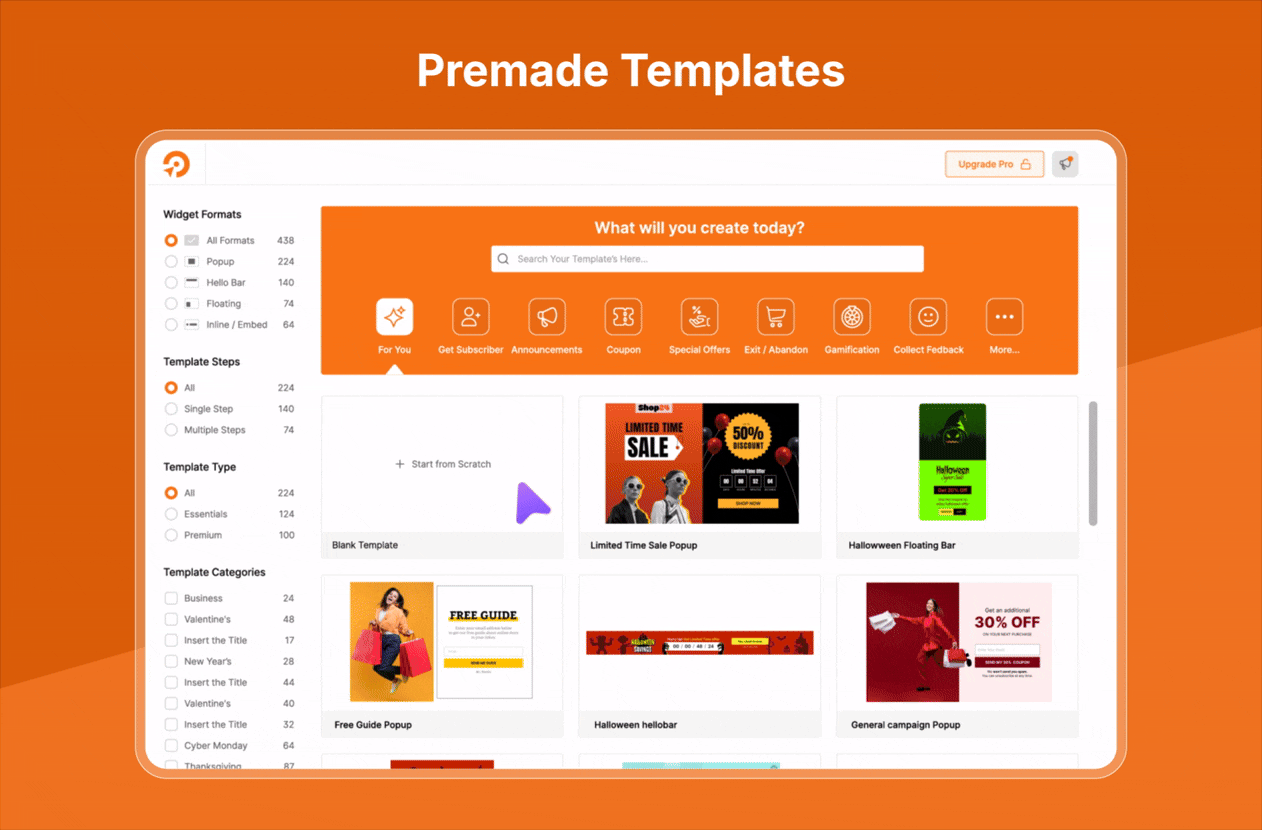 Premade Templates
