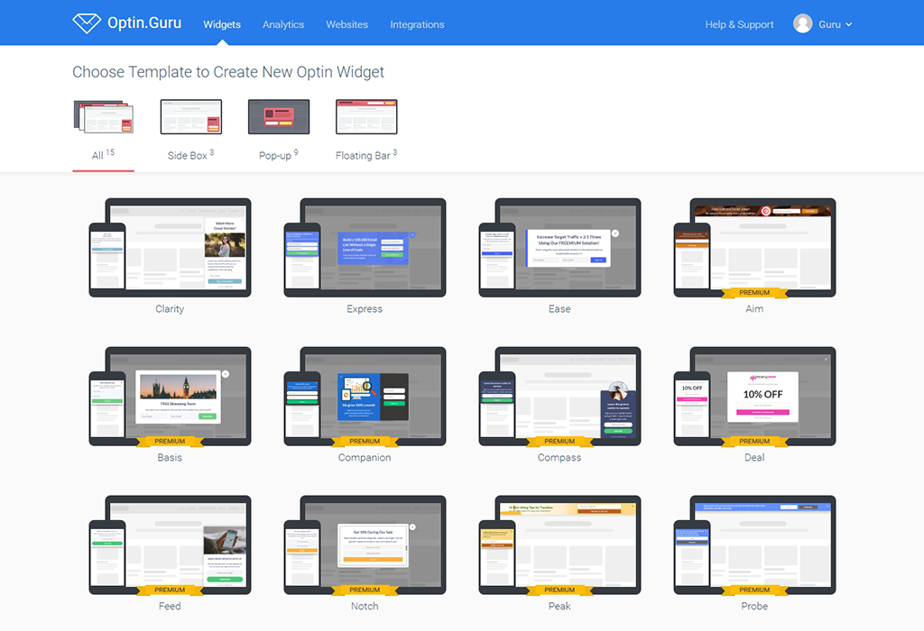 Choose from dozens of amazing responsive templates