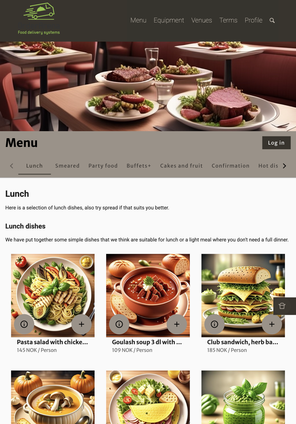 Checkout page - Delivery address.