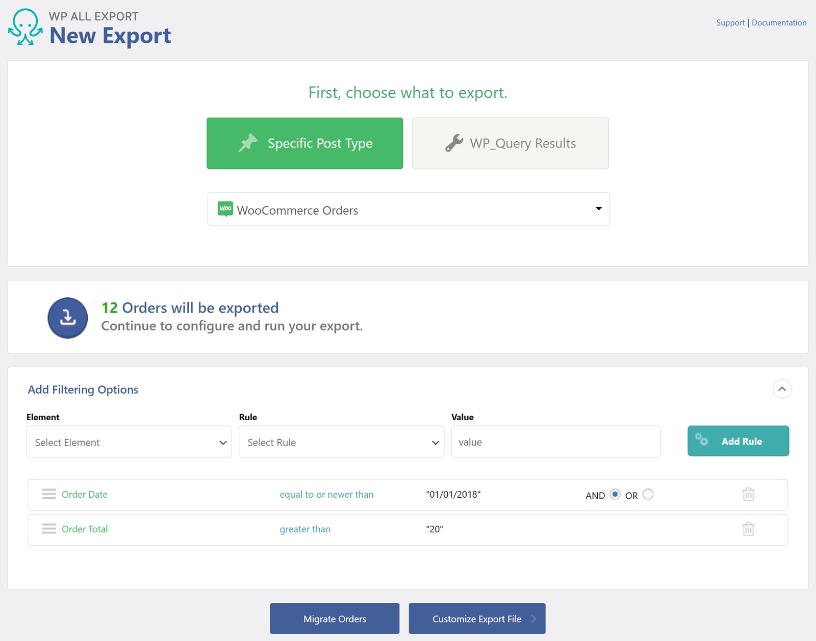 WooCommerce Export Orders to Excel