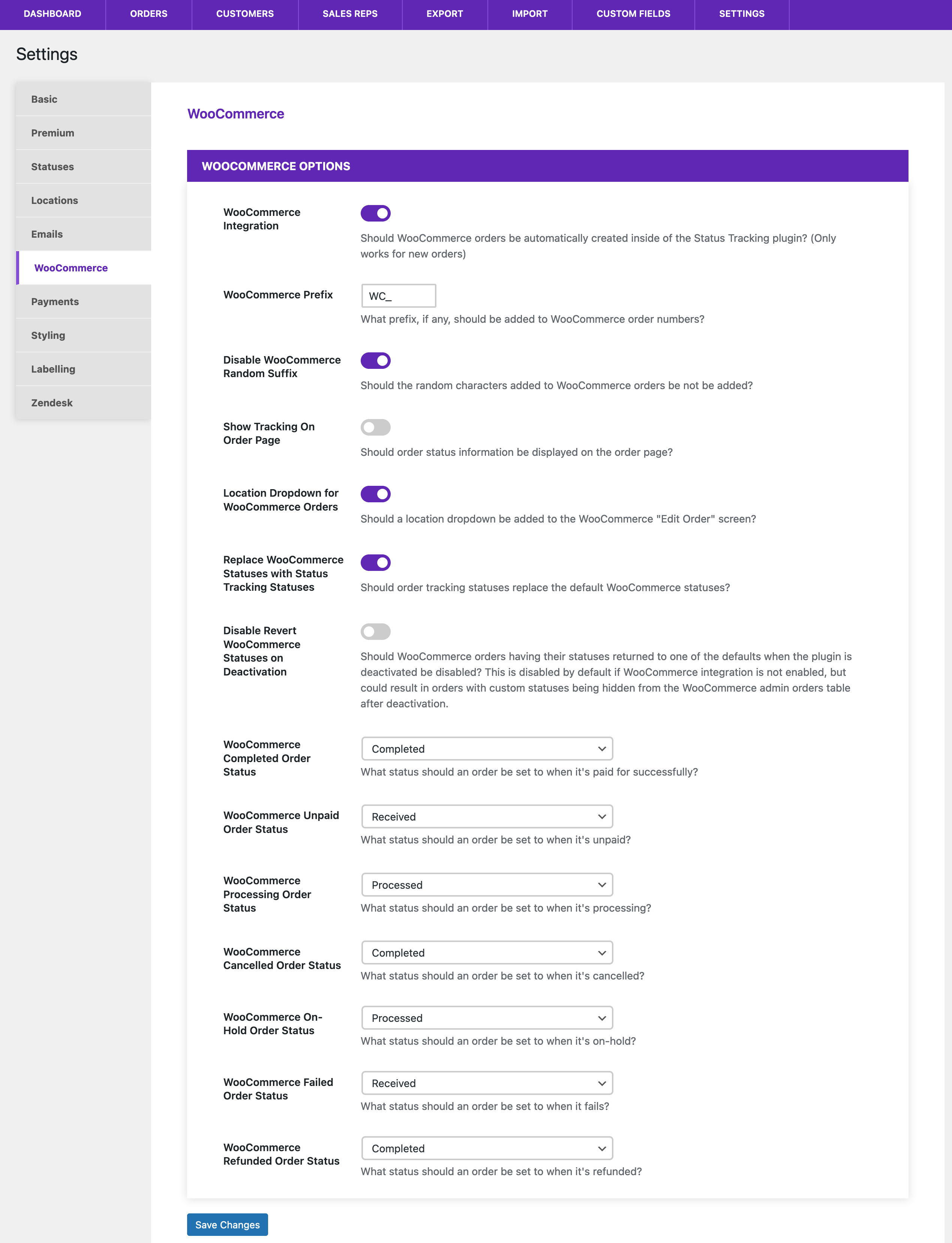 Tracking page with the 'Streamlined' graphic