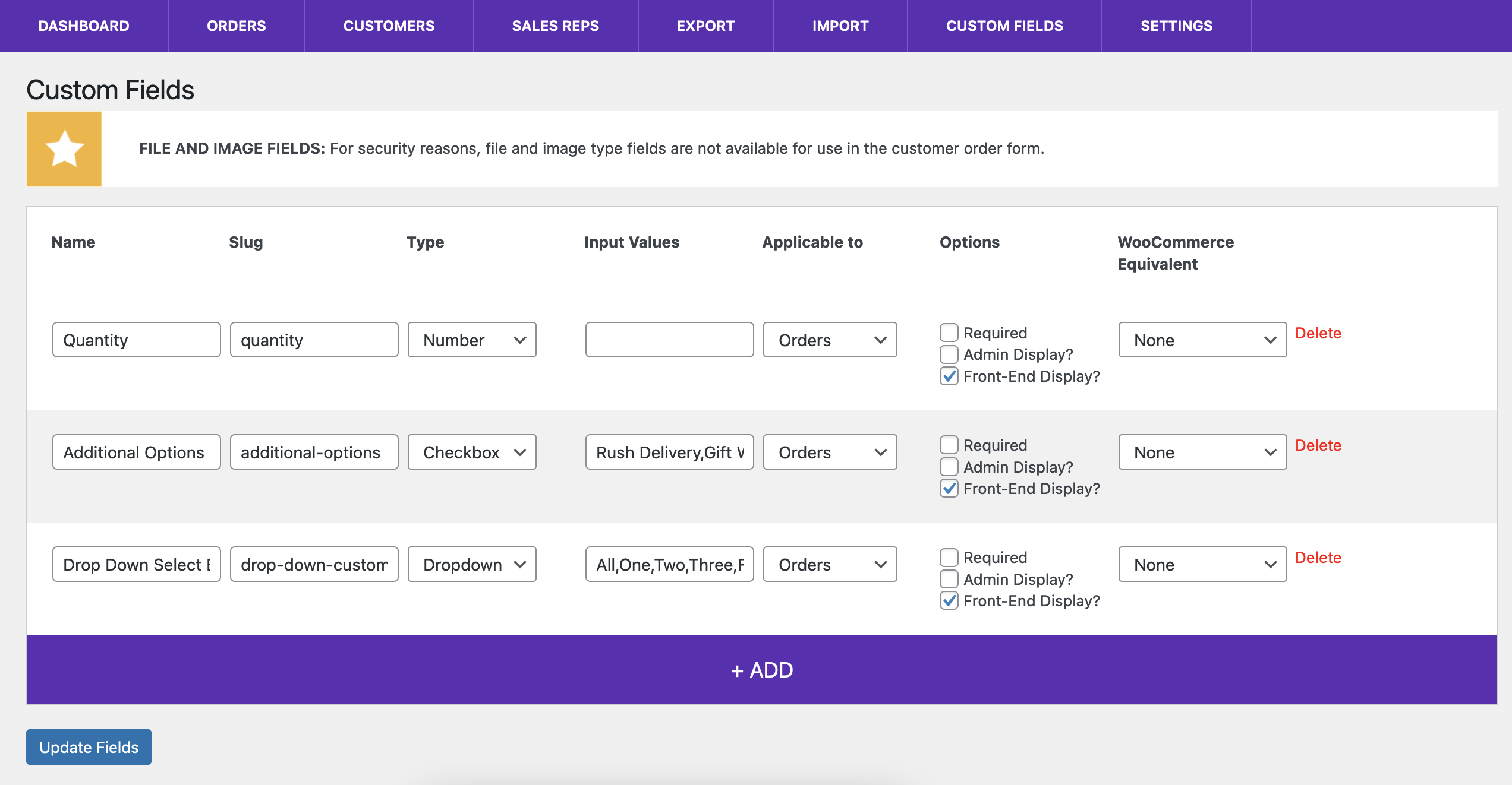 The Status Tracking plugin dashboard