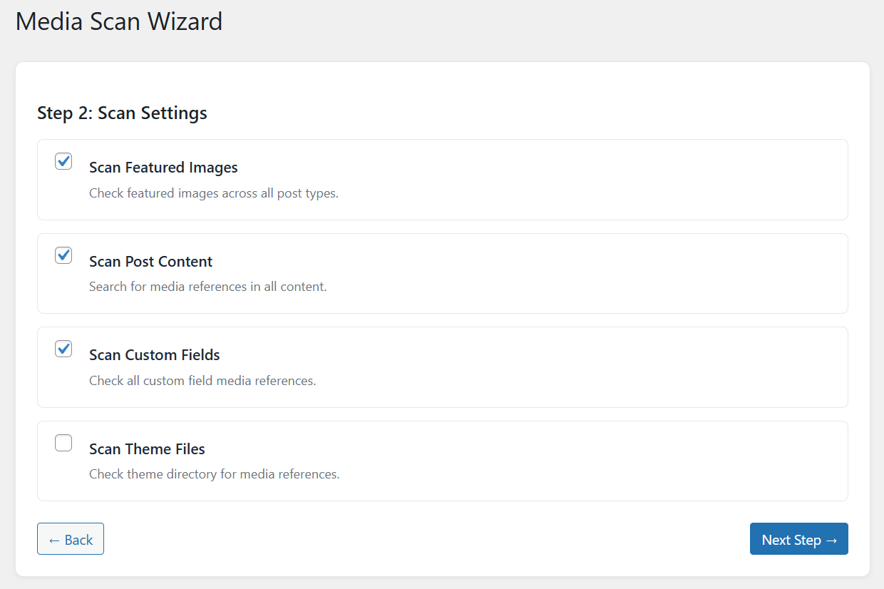Analytics summary showing scan history and results.