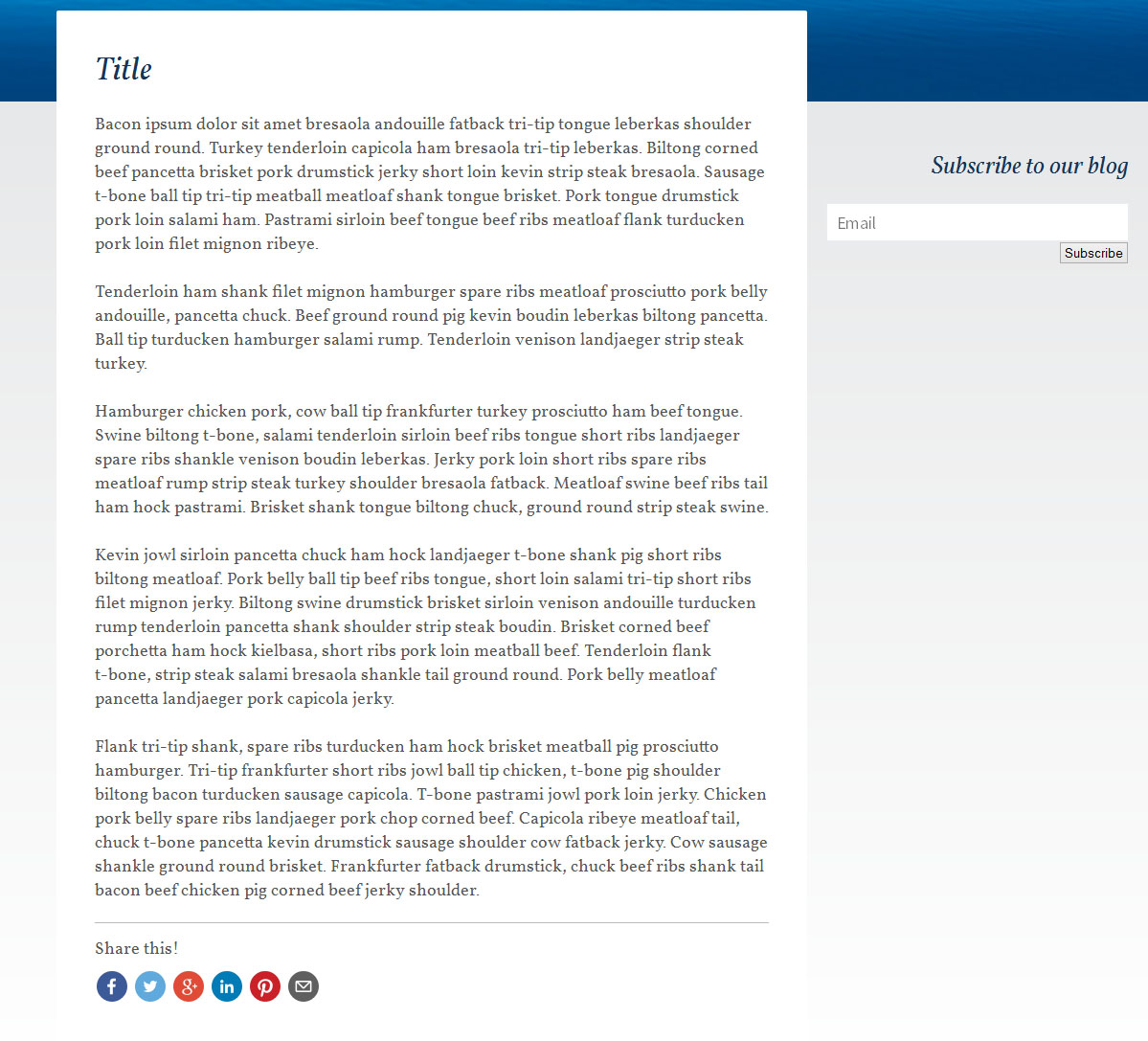 Plugin in action on the page