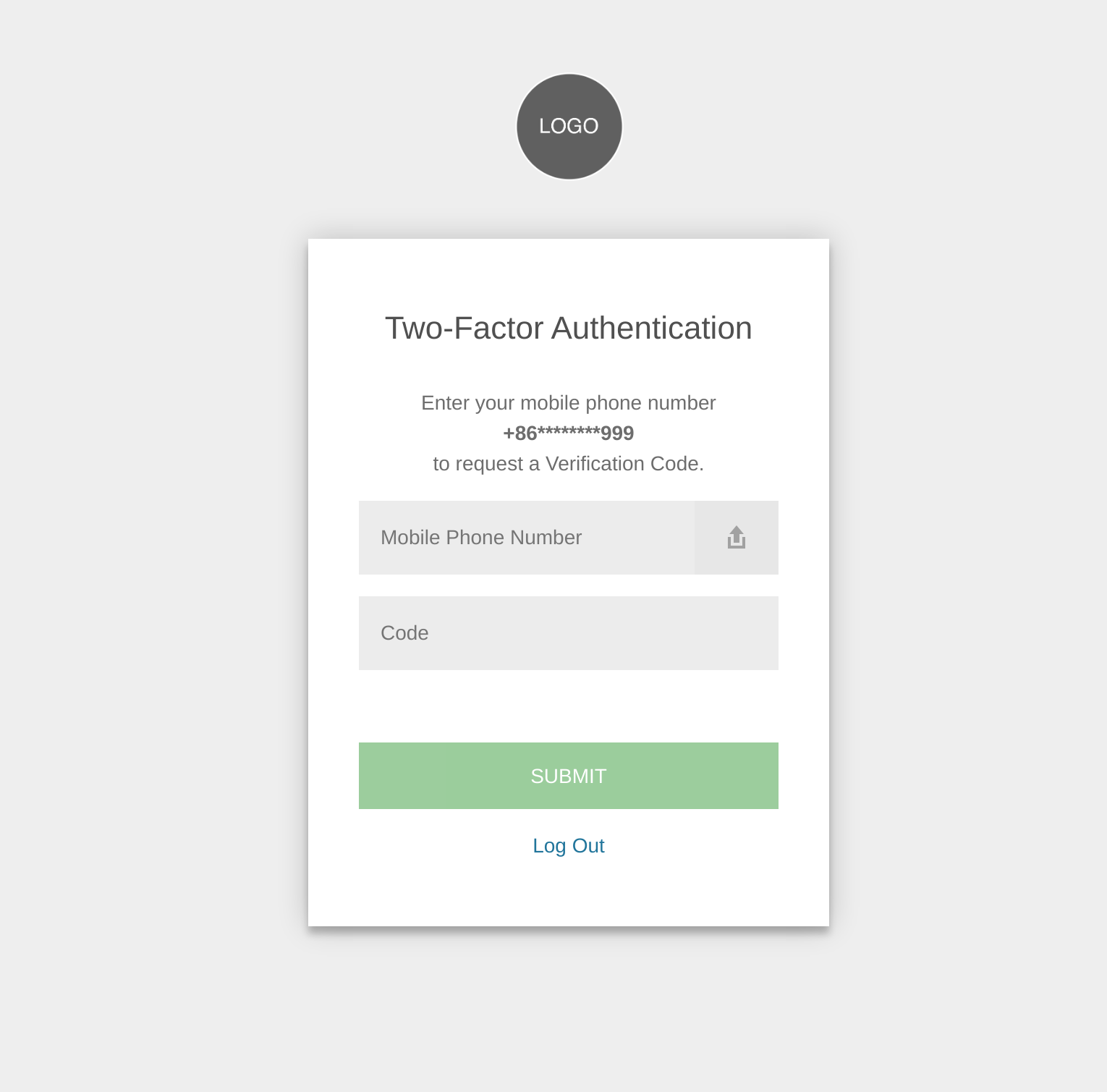 Two-Factor Authentication Form