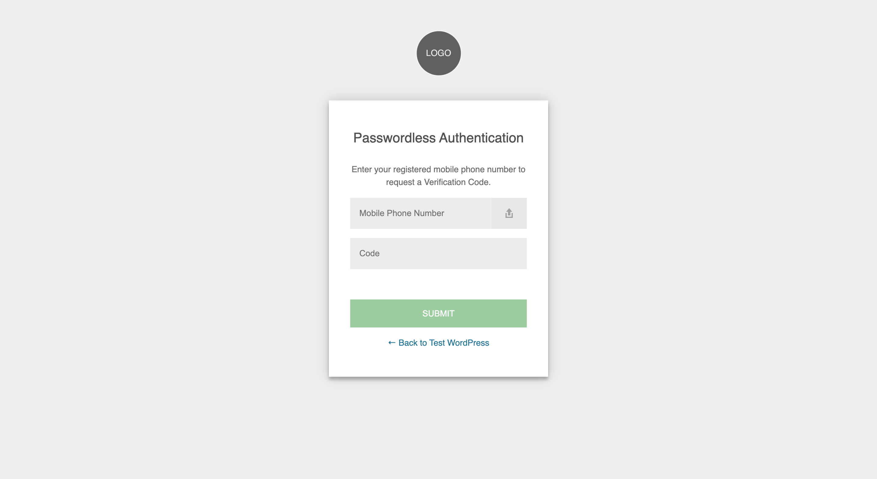 Set One-Time Password Identifier Form