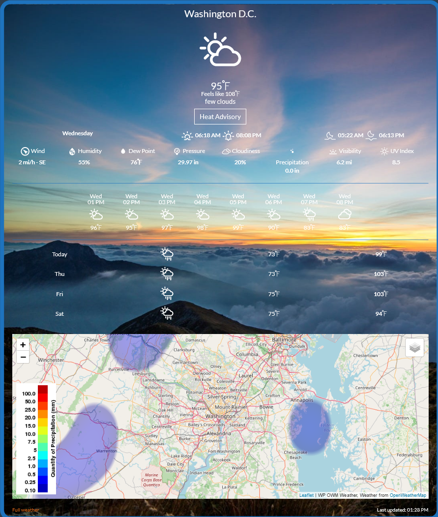 OWM Weather System Settings