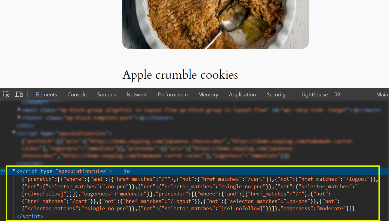 The speculationrules that contain all the urls to be prefetched and prerendered moderately excluding the ones that are the values for "not" keys.
