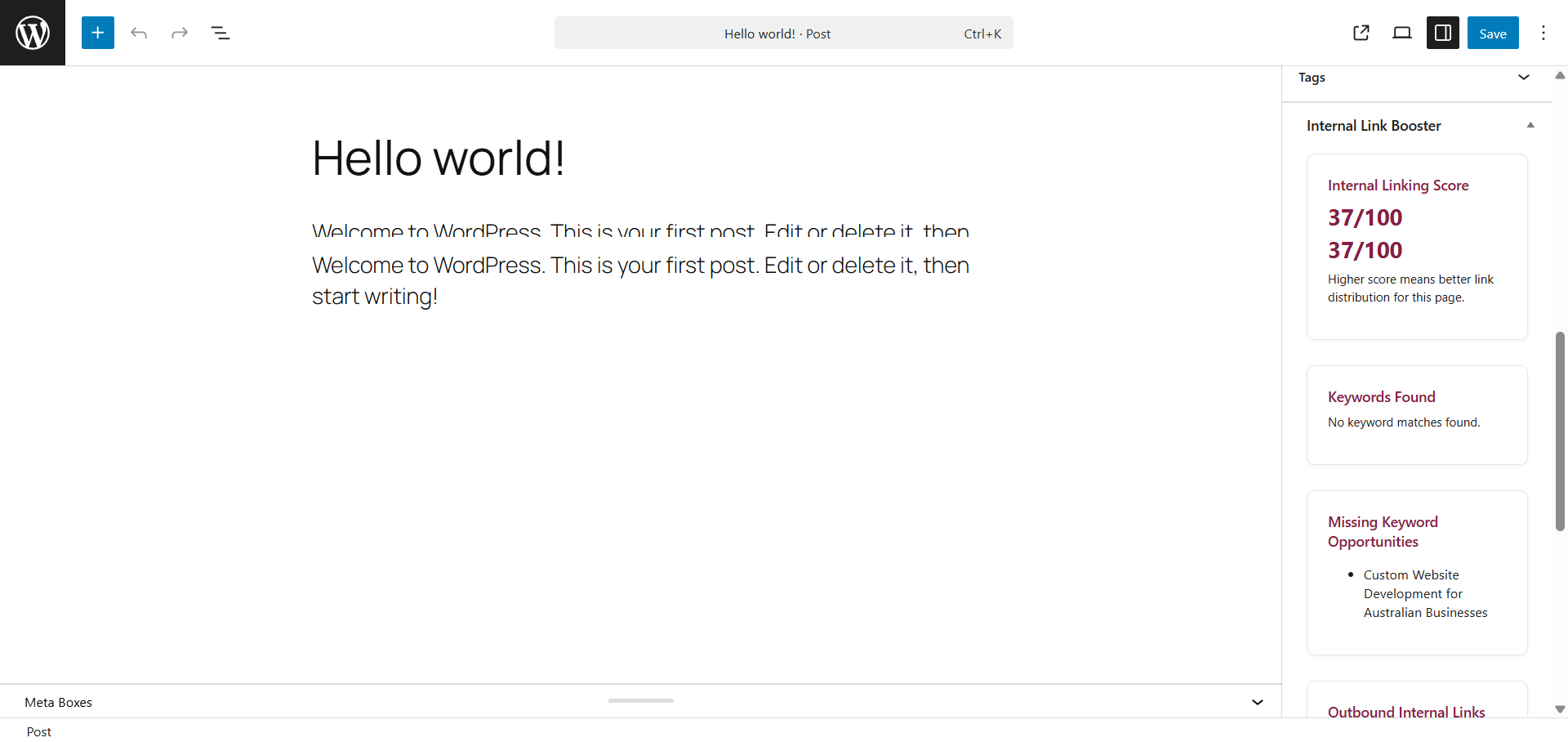 SEO-safe auto-linking controls