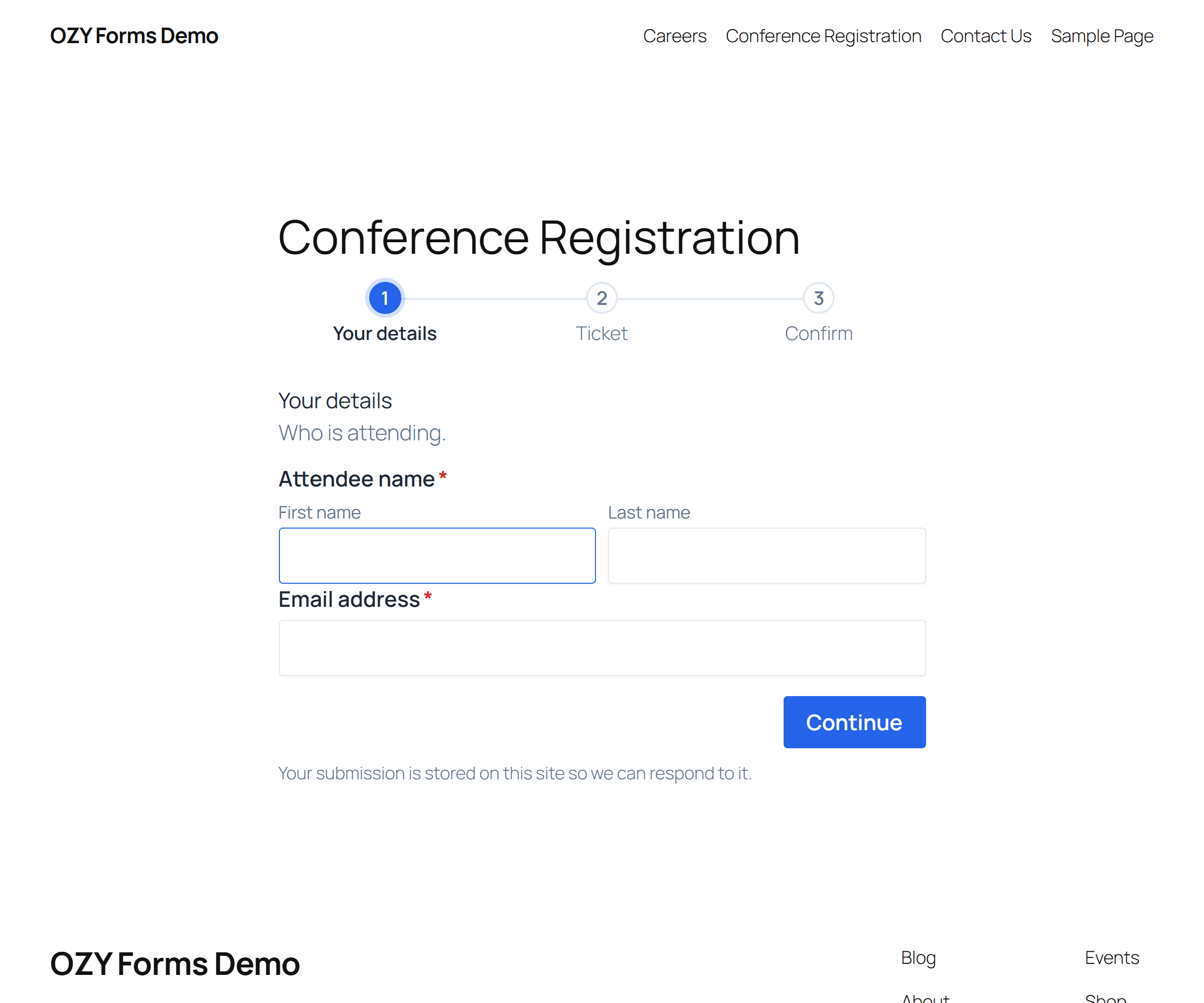 The AI generator, where a provider is connected before describing the form you want.