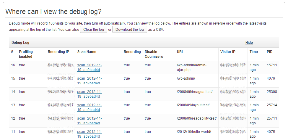 Callouts at the top give you quick information like how much load time (in seconds) is dedicated to plugins and how many database queries your site is running per page.