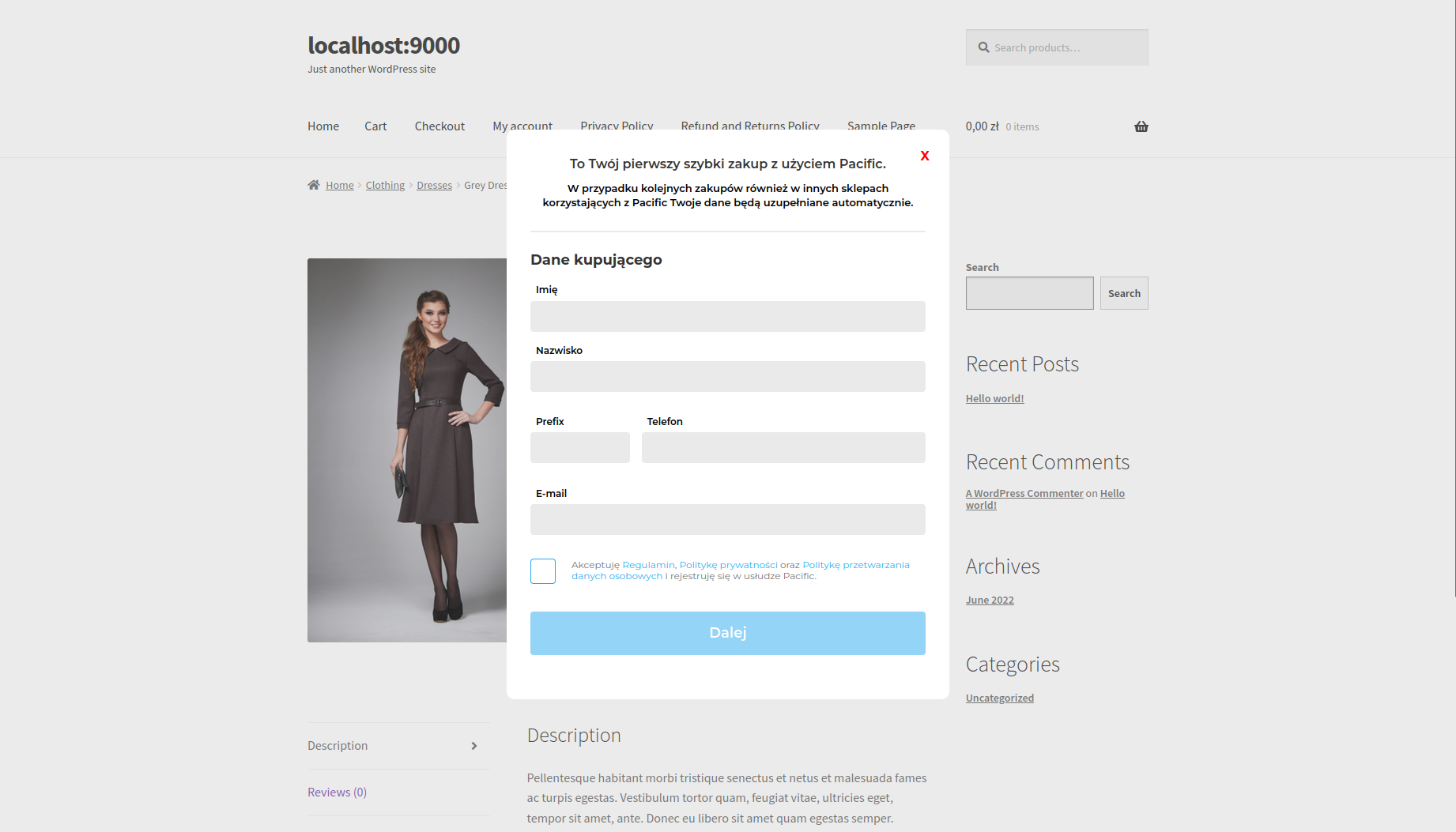 [First purchase] First purchase registration form