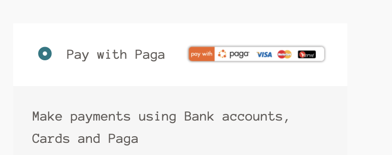 PagaCheckout WooCommerce Payment Gateway Setting Page