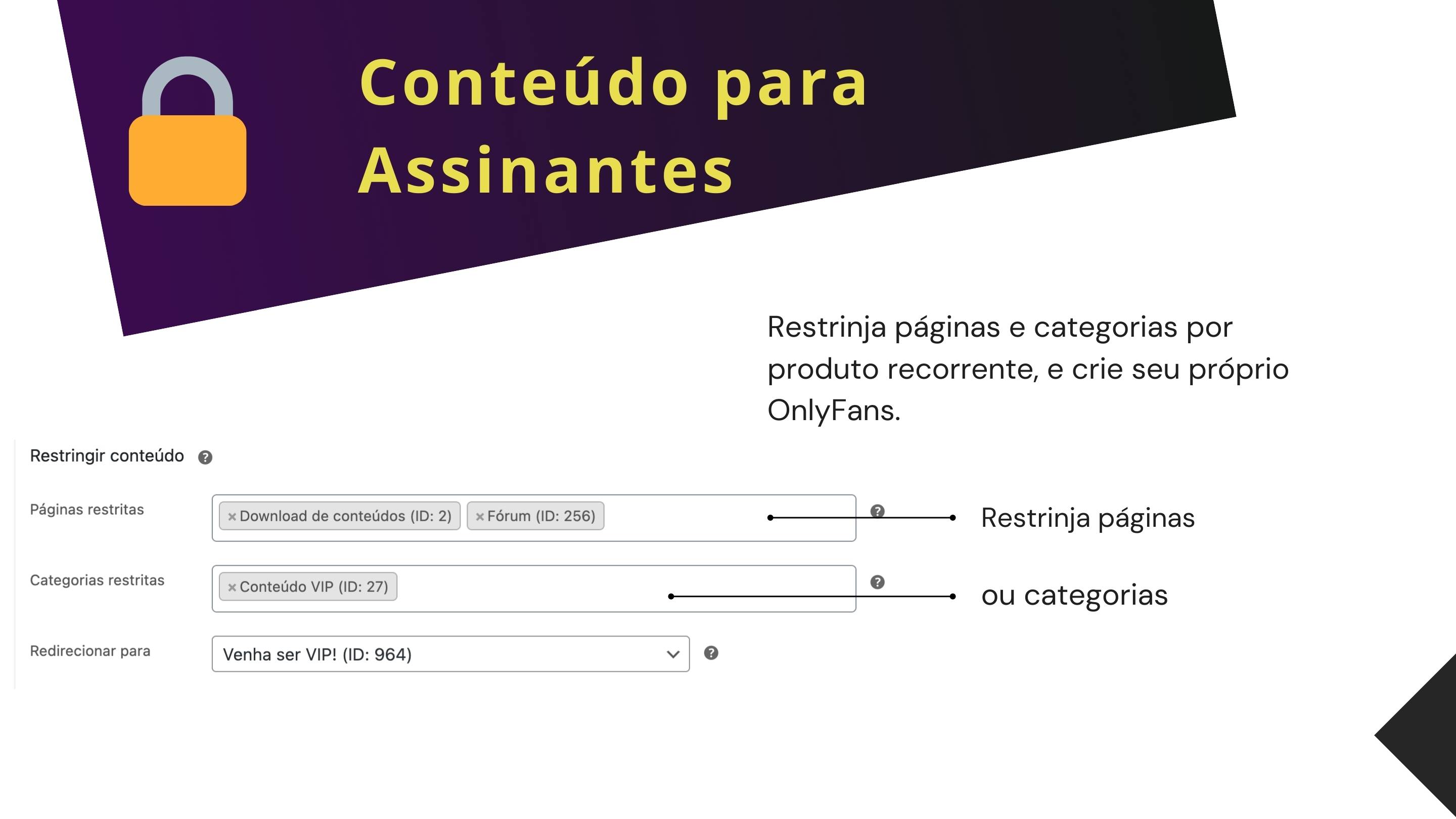 Configurações de cartão de crédito