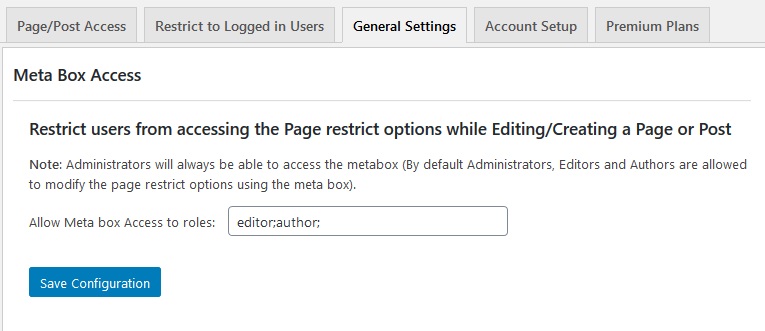 Restrict Access to Meta-box based on User Roles.