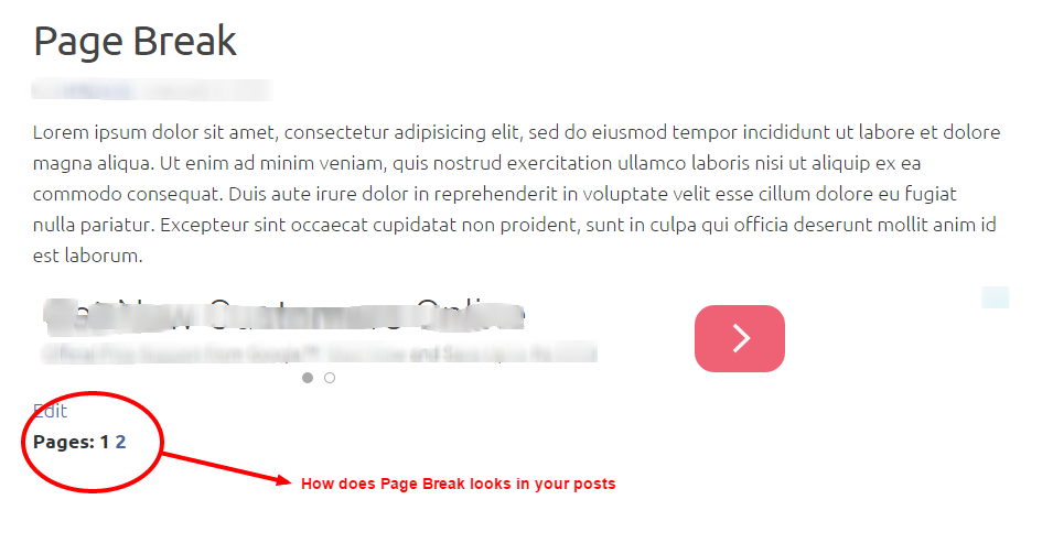 "page-break-scrren-3" - How the actual post pagination looks.