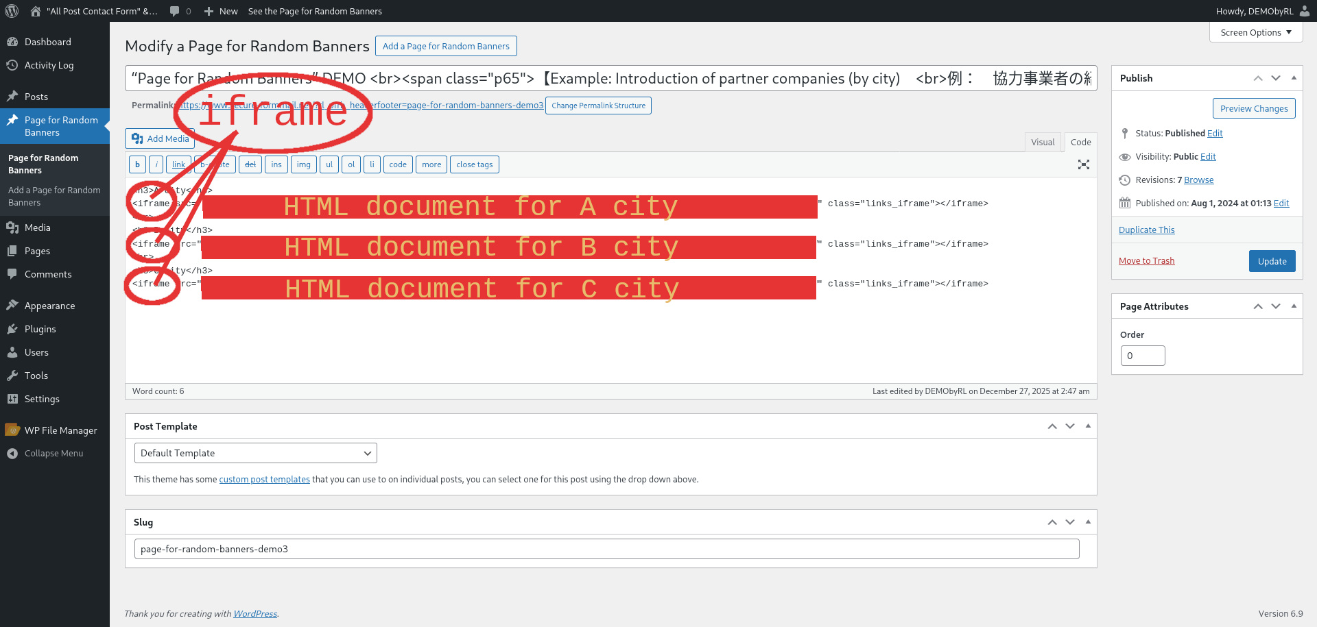 screenshot-3.png: How to create the Parent-Page