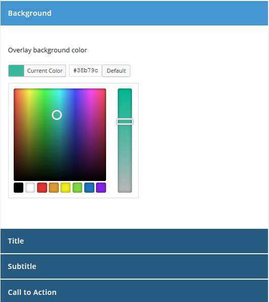 Easily pick your colors with the color picker.