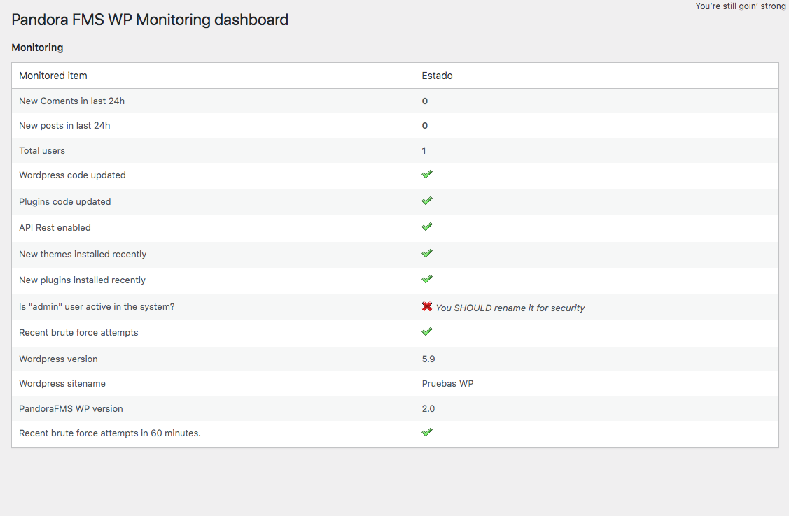 This is the Dashboard, here you can view a summary.