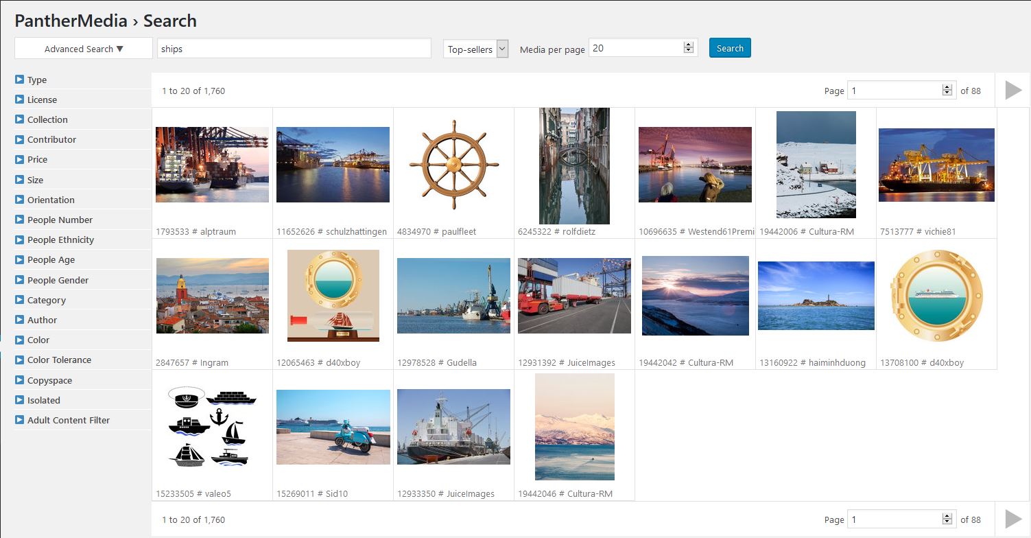 Search in WordPress