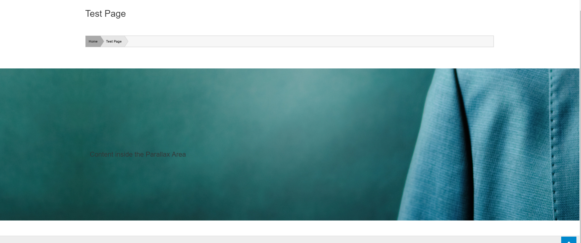 A Parallax Window on a bootstrap theme with fullwidth template.