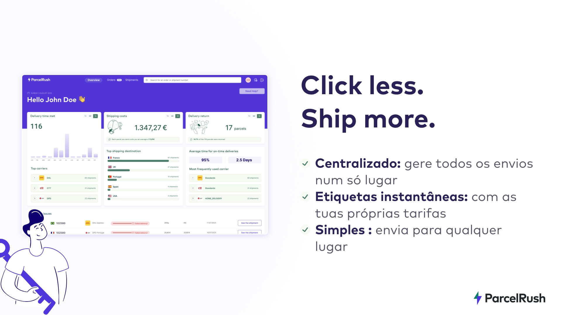 Tracking integration - Automatic tracking updates for customers