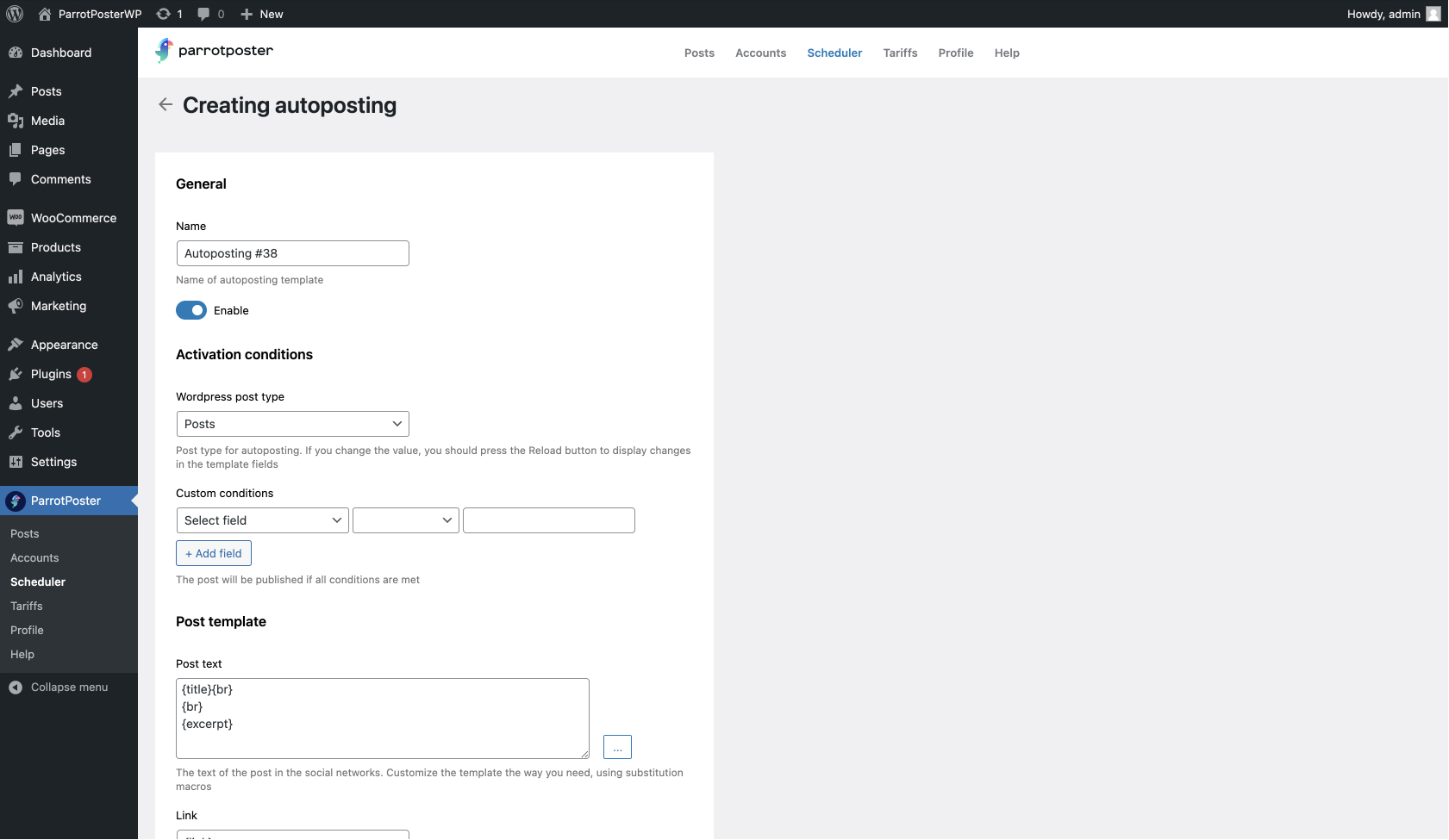 Publishing news/products directly to social networks