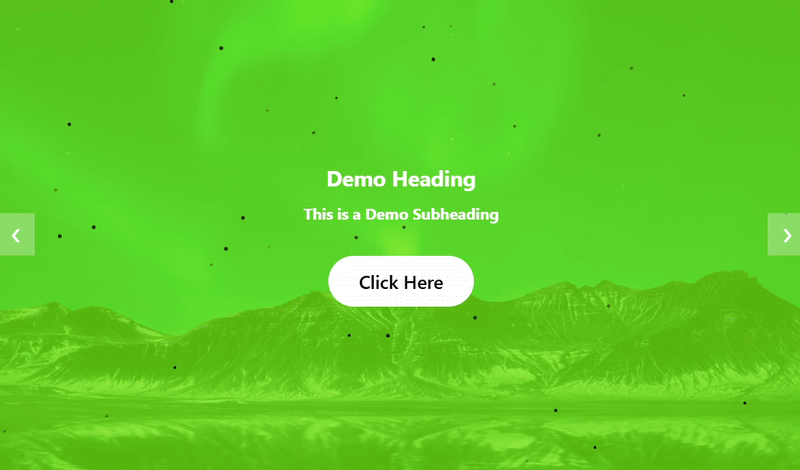 Example of using green overlay with black particles