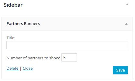 Widget with partners