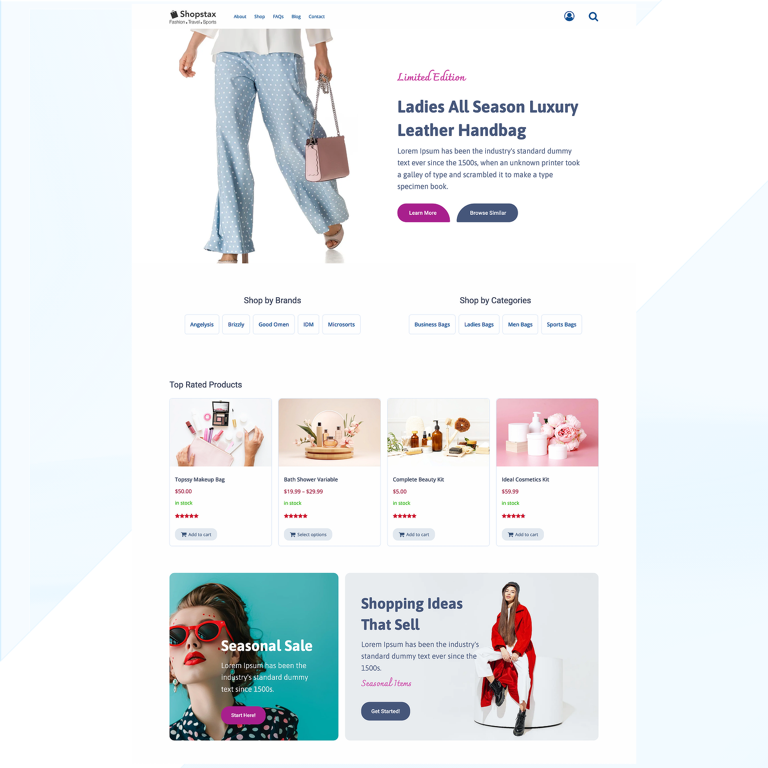 Sample Team Members Page