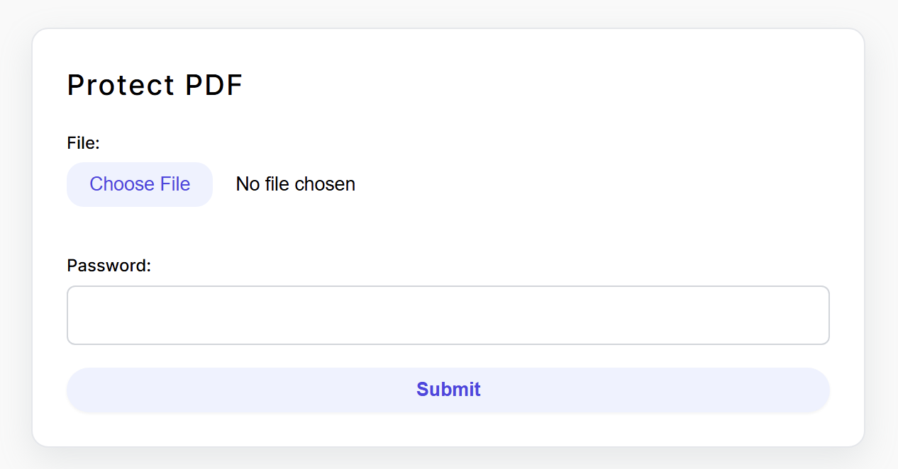Front-End View - Example of the protection widget in action.