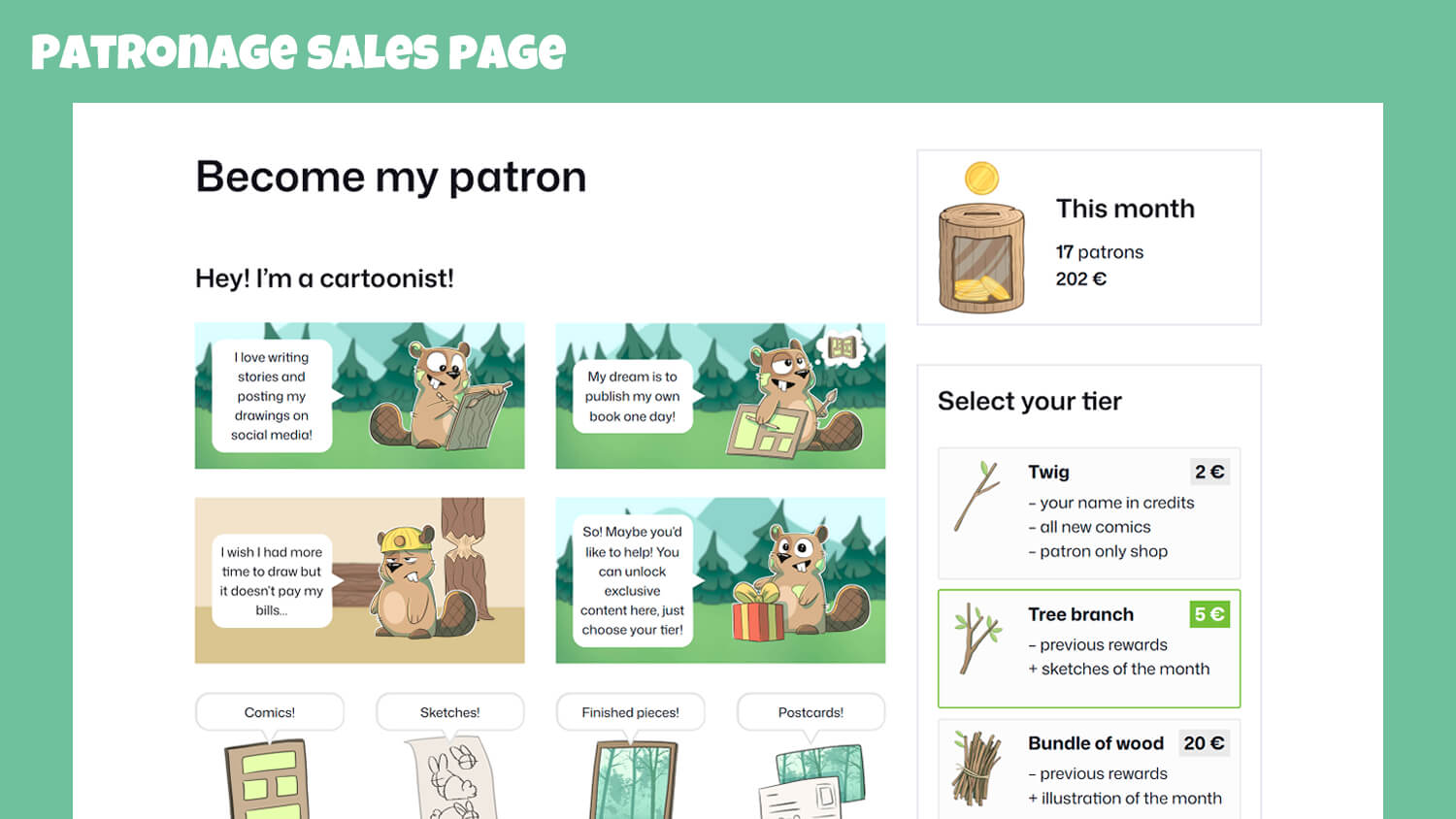 Get your patrons details and patronage history.