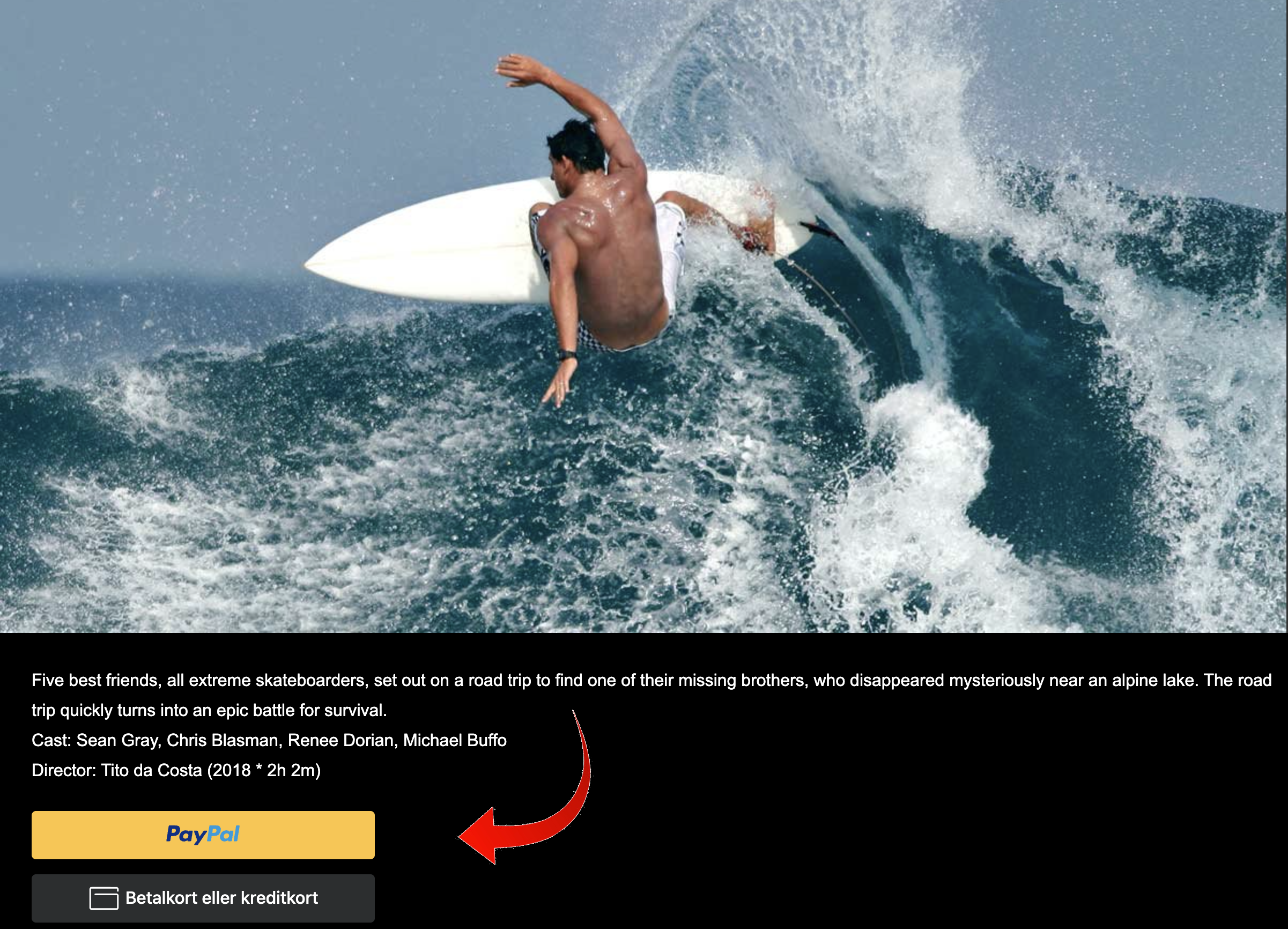 PayPal & Credit Card buttons