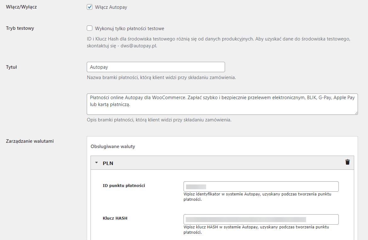 Płatności cykliczne kartą (wymaga wtyczki WooCommerce Subscriptions)