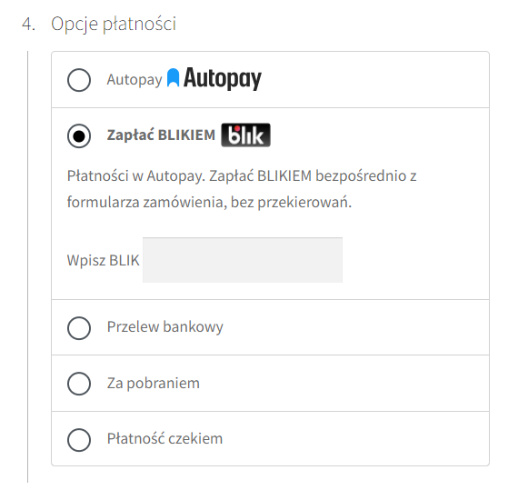 Płatność kartą w Autopay