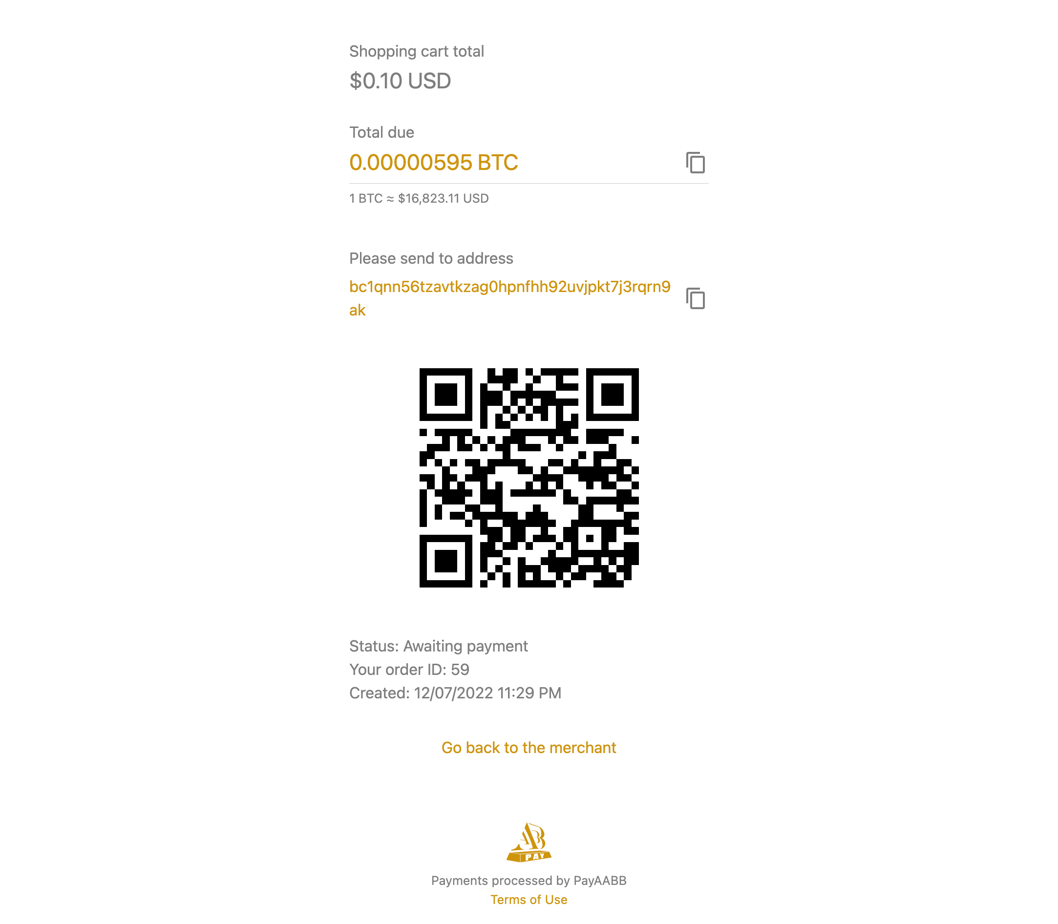 PayAABB - Payment