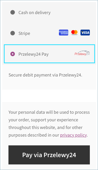Payment Request Button via Browser-Saved Cards