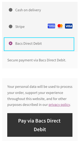 Stripe SEPA Pay