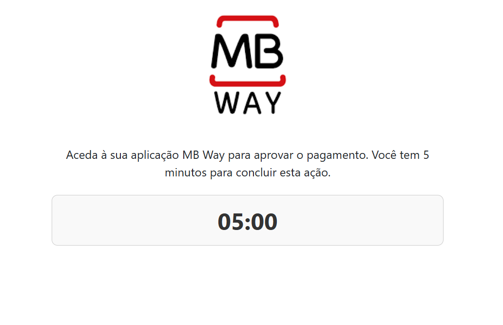 Payment method configuration screen
