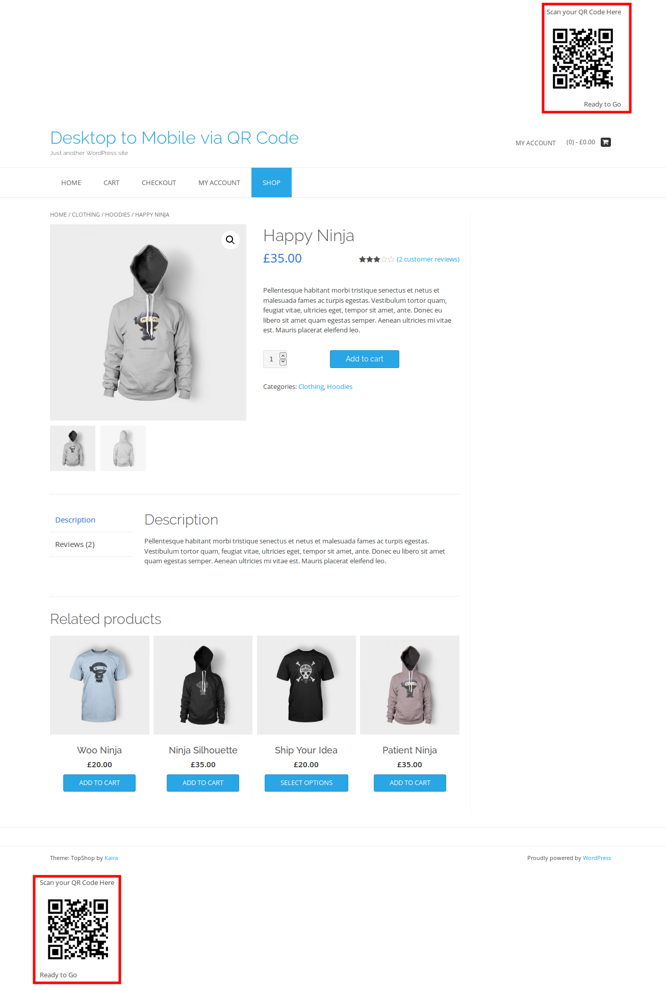 Select a condition to show QR code only on products