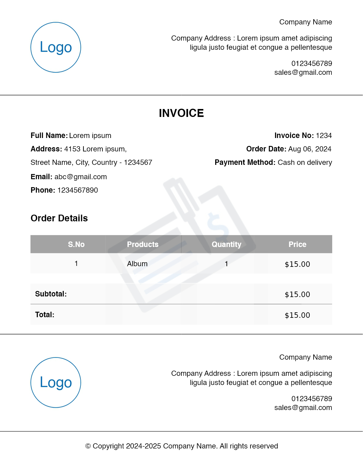 Invoice Preview