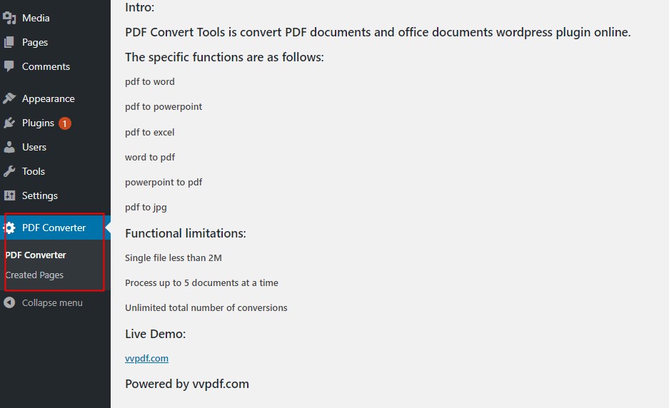 This is plugin Intro page to your wordpress administrators